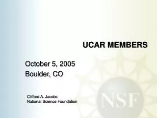 UCAR MEMBERS