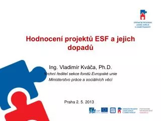 hodnocen projekt esf a jejich dopad