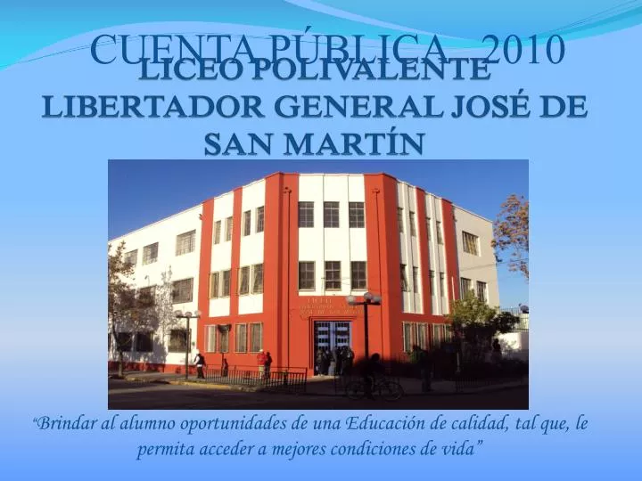 liceo polivalente libertador general jos de san mart n