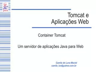 tomcat e aplica es web