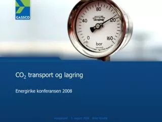 co 2 transport og lagring