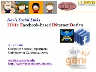 D avis S ocial L inks FIND : F acebook-based IN ternet D esign