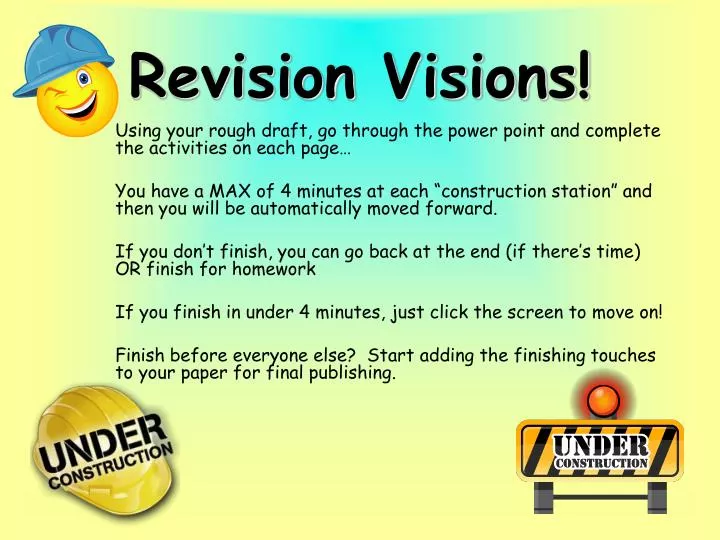 revision visions