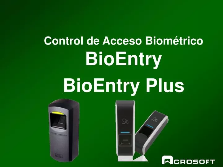 control de acceso biom trico bioentry bioentry plus