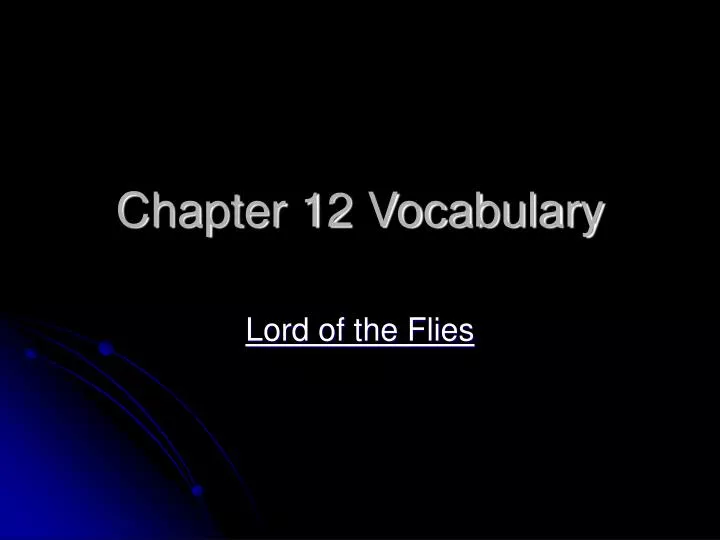 chapter 12 vocabulary