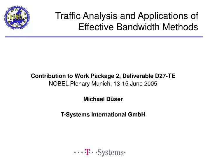 traffic analysis and applications of effective bandwidth methods
