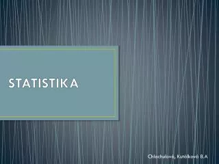 statistika