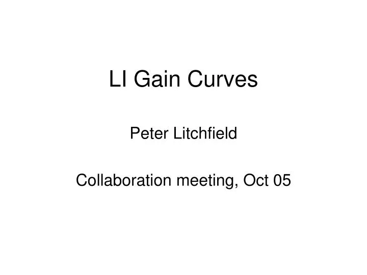 li gain curves