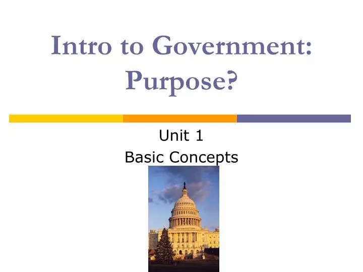 intro to government purpose