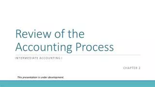 Review of the Accounting Process