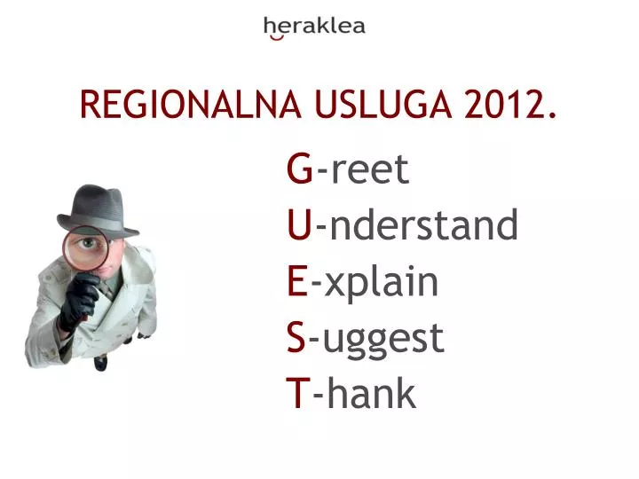 regionalna usluga 2012