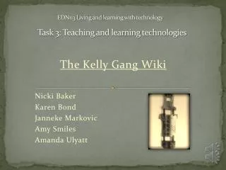 EDN113 Living and l earning with technology Task 3: Teaching and learning technologies