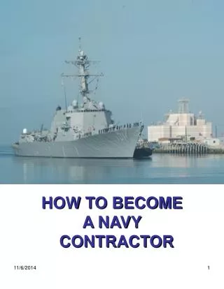 HOW TO BECOME A NAVY CONTRACTOR