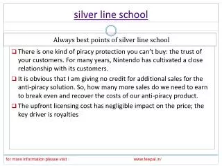 Very simple and safe processor for silver line school