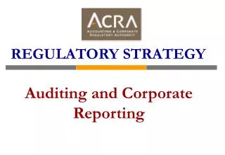 Auditing and Corporate Reporting