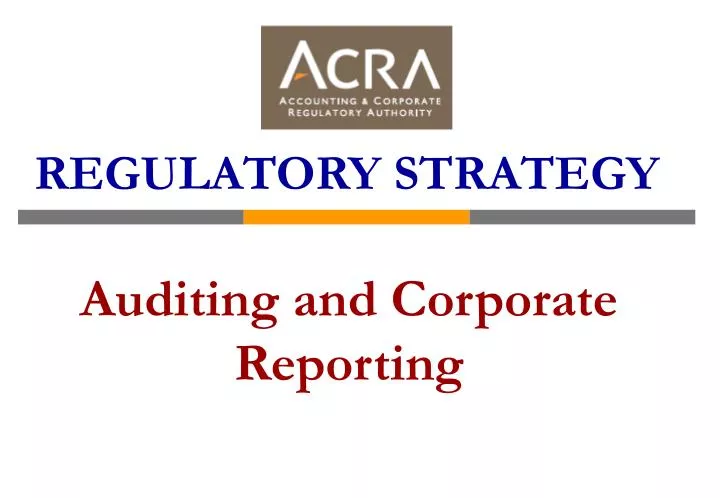 auditing and corporate reporting