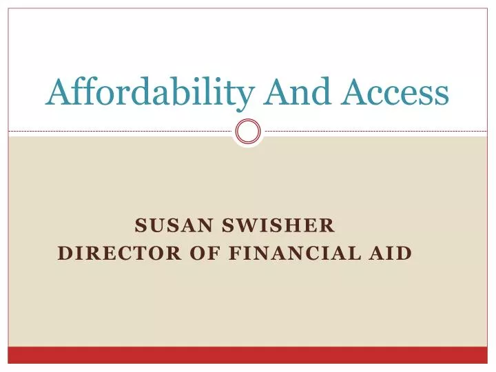affordability and access
