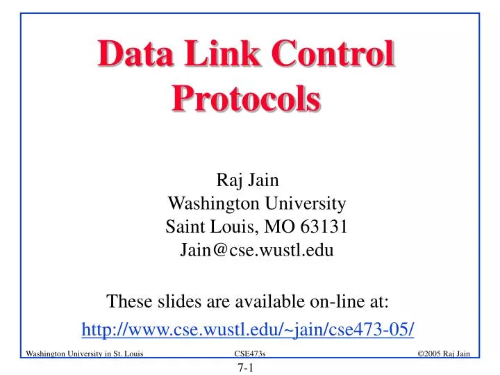 data link control protocols