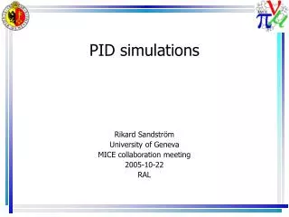 PID simulations