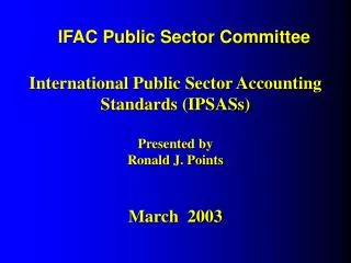 IFAC Public Sector Committee