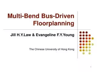 Multi-Bend Bus-Driven Floorplanning