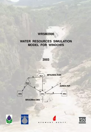 WRSM2000 WATER RESOURCES SIMULATION MODEL FOR WINDOWS 2003