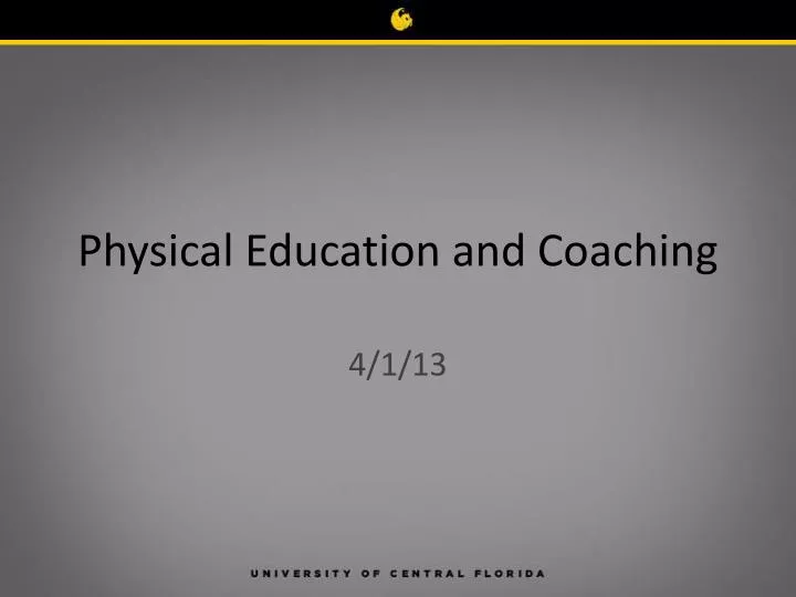 physical education and coaching