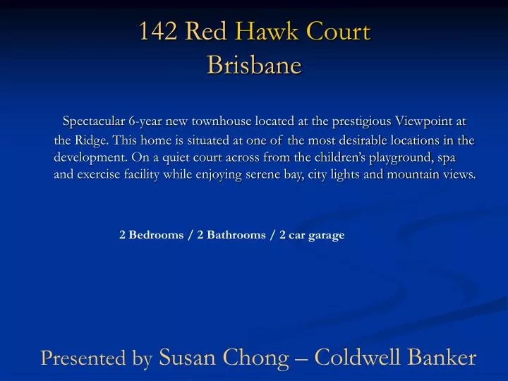 142 red hawk court brisbane
