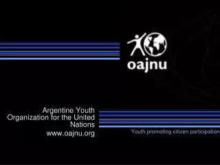 Argentine Youth Organization for the United Nations oajnu
