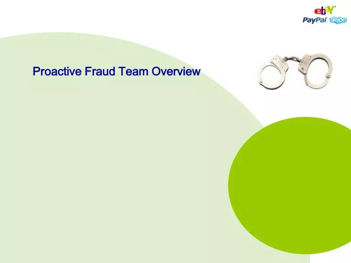 proactive fraud team overview