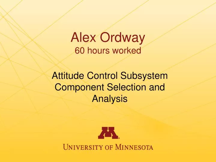 alex ordway 60 hours worked
