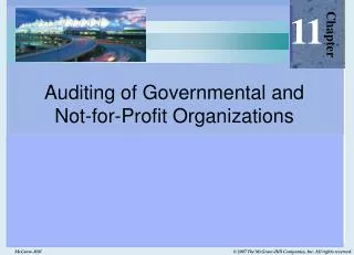 Auditing of Governmental and Not-for-Profit Organizations