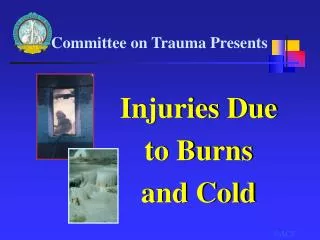 Injuries Due to Burns and Cold