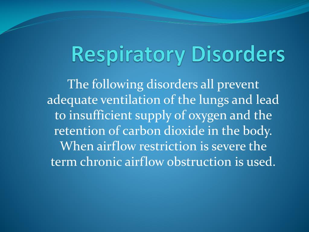 PPT - Respiratory Disorders PowerPoint Presentation, free download - ID ...