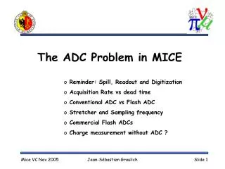 The ADC Problem in MICE