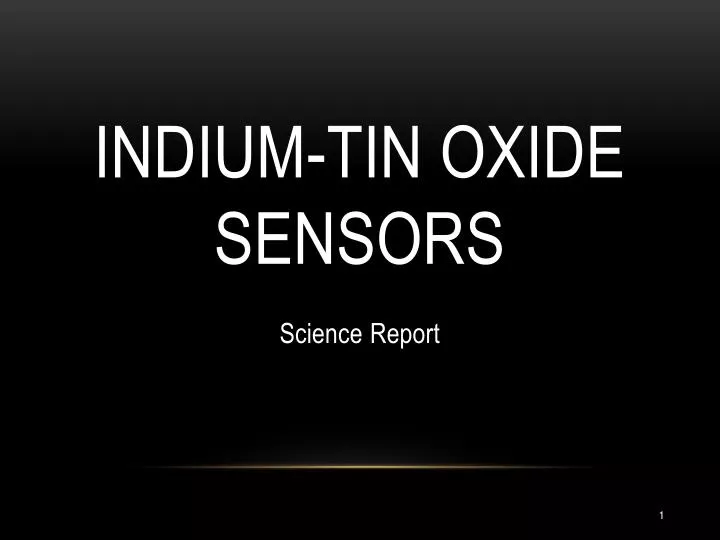 indium tin oxide sensors