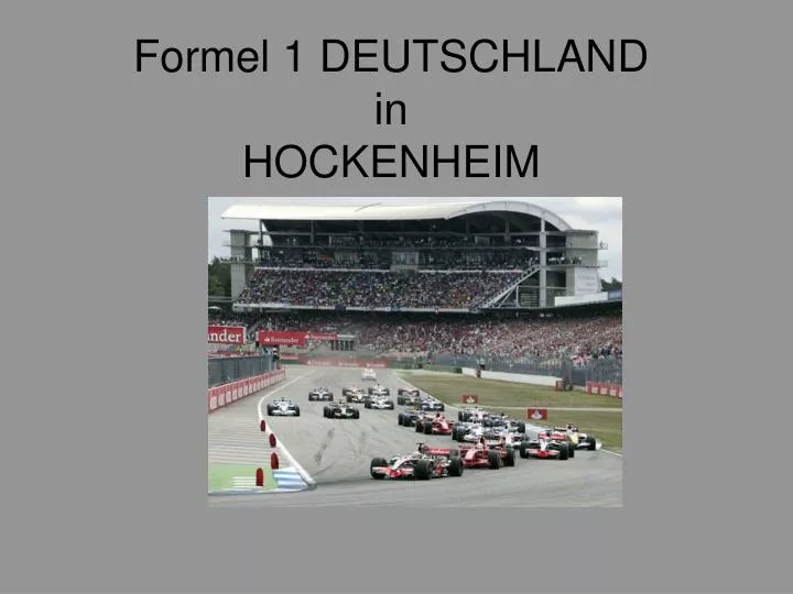 formel 1 deutschland in hockenheim