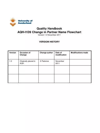 Section D: Changes to partnership arrangements 9 . Change to Partner Name