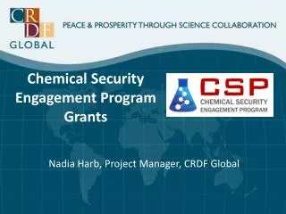 Chemical Security Engagement Program Grants