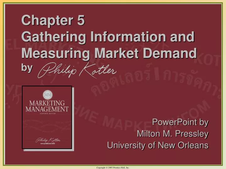 chapter 5 gathering information and measuring market demand by