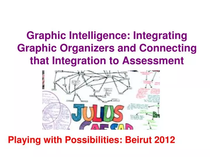 graphic intelligence integrating graphic organizers and connecting that integration to assessment