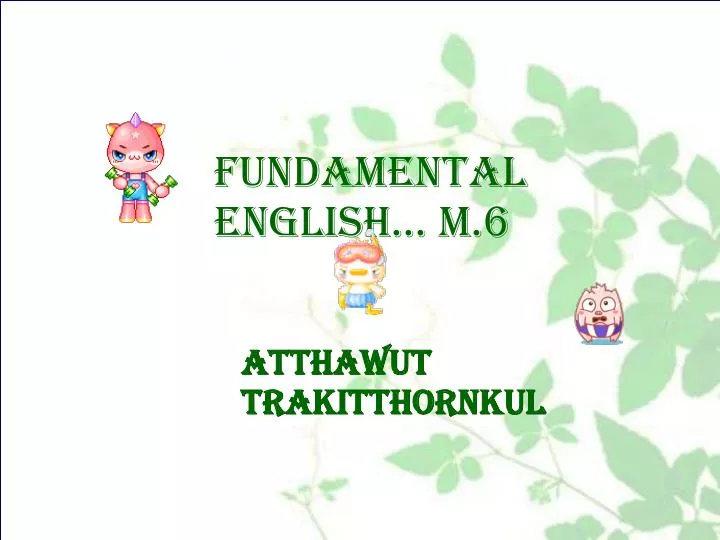fundamental english m 6
