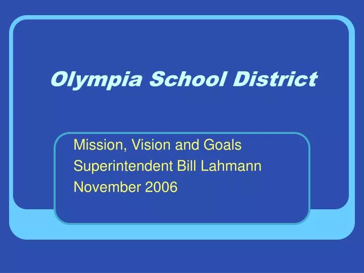 olympia school district