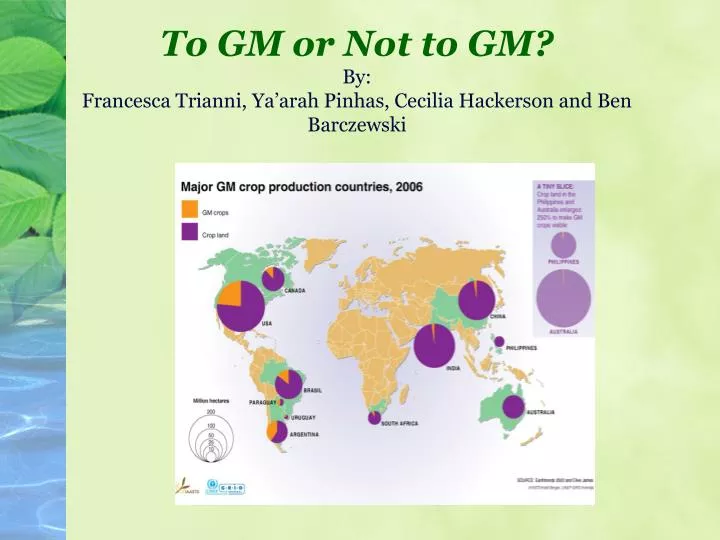 to gm or not to gm by francesca trianni ya arah pinhas cecilia hackerson and ben barczewski