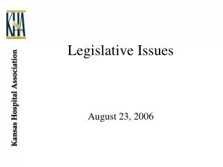 Legislative Issues
