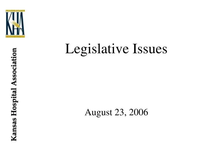 legislative issues