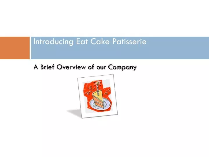 introducing eat c ake patisserie winter 2007