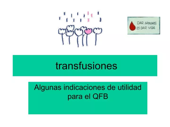 transfusiones