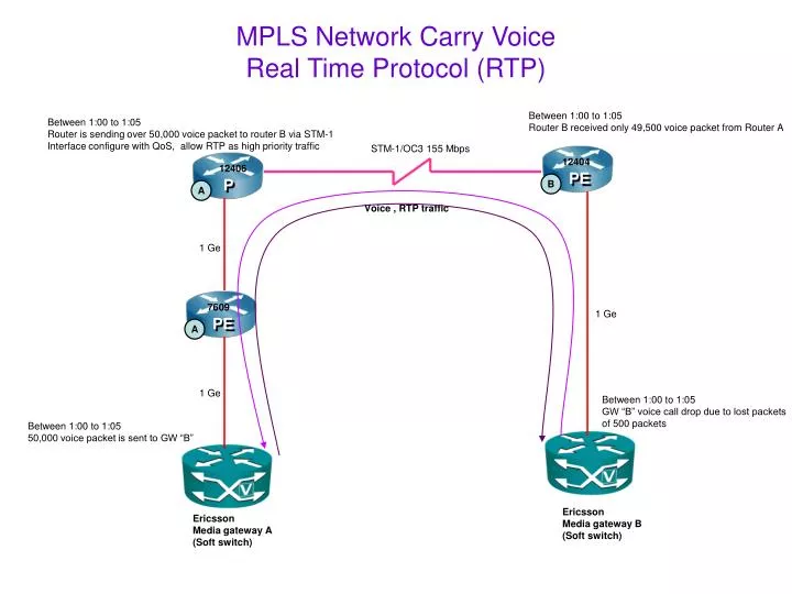 mpls network carry voice real time protocol rtp