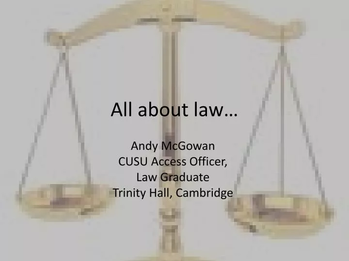 all about law